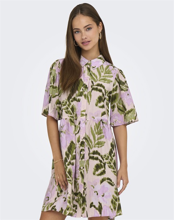 JDY - JDYBilly Skjorte Kjole - Salsa Rosa